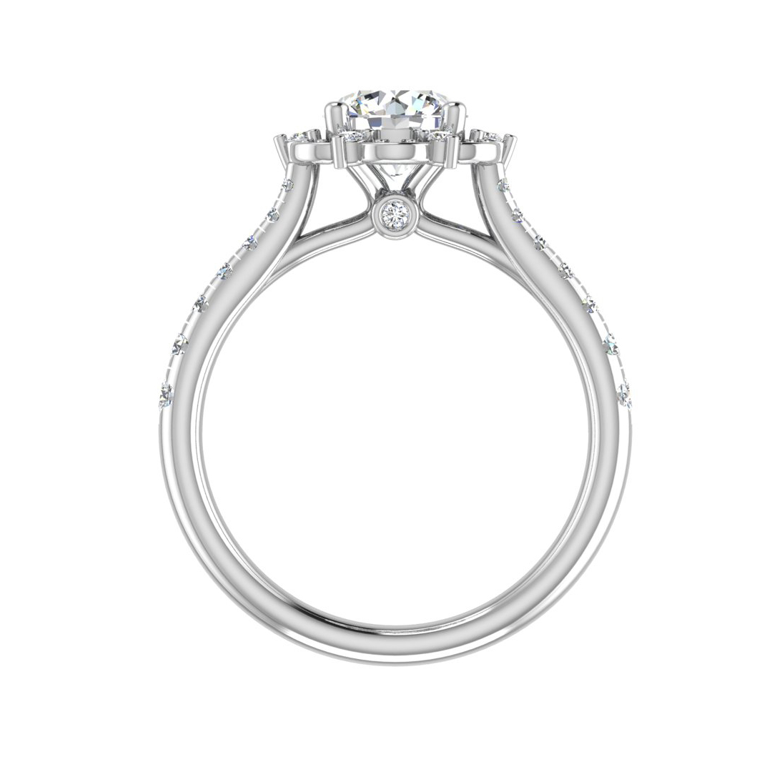Oaklynn Halo Engagement Ring